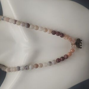 Fire Quartz‎ Elephand Preciois Stone Necklace N3430
